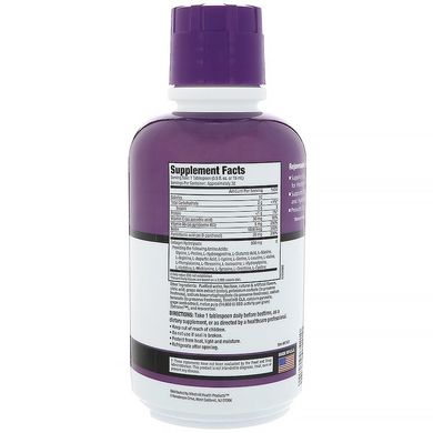 Жидкий коллаген для здоровья волос, кожи и ногтей, вкус винограда, Rejuvicare, Collagen Beauty Formula, 480 мл