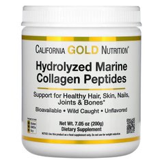 Пептиды морского коллагена, премиум класс, UP 5000, California Gold Nutrition, 200 грамм