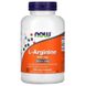 L-аргінін, NOW Foods, 500 мг, 250 рослинних капсул