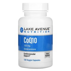 Коензим Q10, Lake Avenue Nutrition, 100 мг, 120 капсул