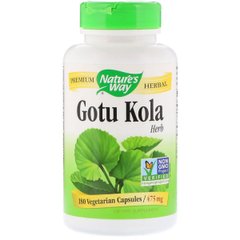Готу колу, Gotu Kola, Nature's Way, 475 мг, 180 капсул