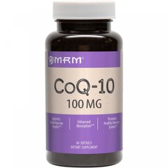 Коэнзим Q-10 с витамином Е, MRM, 100 мг, 60 желатиновых капсул