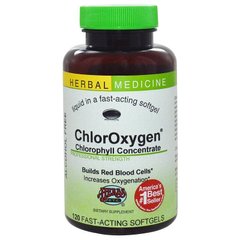 Концентрат хлорофилла, Herbs Etc., ChlorOxygen, 120 мягких капсул