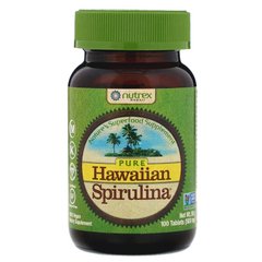 Гавайская спирулина, Nutrex Hawaii, 500 мг, 100 таблеток