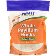 Волокно семян подорожника, Псиллиум, Now Foods, 454 грамм