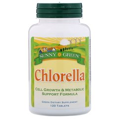 Хлорелла, Chlorella, Sunny Green, 500 мг, 120 таблеток