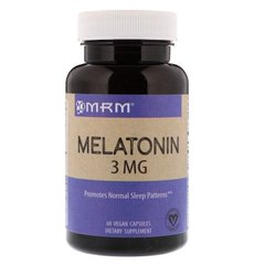 Мелатонин, Melatonin, MRM, 3 мг, 60 капсул
