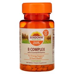 Комплекс витаминов группы В, Sundown Naturals, 100 таблеток