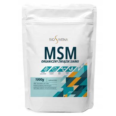 MSM, метілсульфонілметан, порошок, Bioswena, 1000 грамів