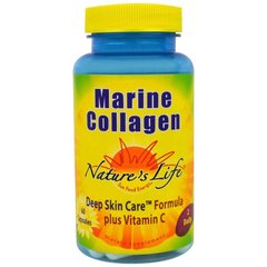 Морський колаген з вітаміном С, Formula Plus, Natures Life, 550 мг, 60 капсул