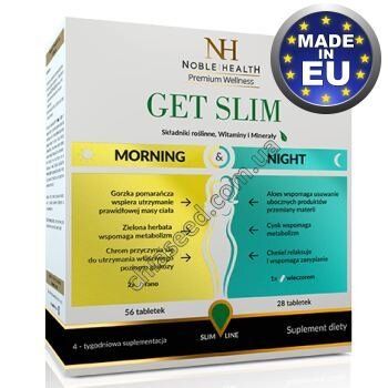 Комплекс для схуднення, GET SLIM Morning & Night, Noble Health