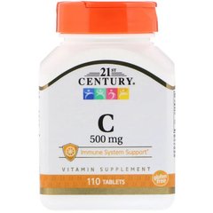 Витамин С, 21st Century, 500 мг, 110 таблеток