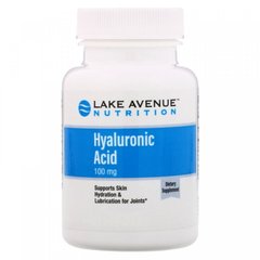 Гиалуроновая кислота, Hyaluronic Acid, Lake Avenue Nutrition, 100 мг, 120 капсул