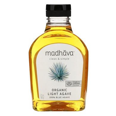 Органический сироп из голубой агавы, Madhava Natural Sweeteners, 660 грамм