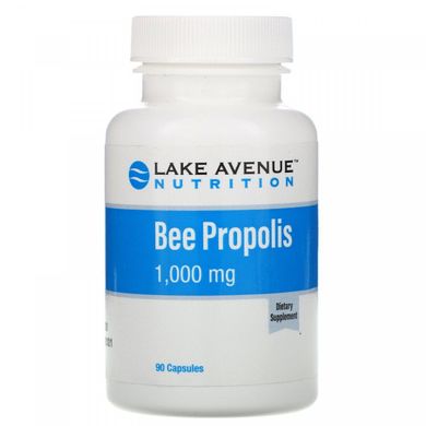 Прополіс, Bee Propolis Extract 5:1, Lake Avenue Nutrition, 1000 мг, 90 капсул
