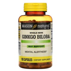 Гинкго билоба, Mason Natural, 120 мг, 180 капсул