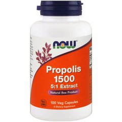 Прополис, Bee Propolis 1500, Now Foods, 300 мг, 100 капсул