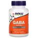 GABA, гамма-аминомасляная кислота, Now Foods, 500 мг, 100 капсул