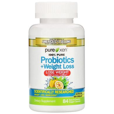 Комплекс для снижения веса с пробиотики, Probiotics + Weight Loss, Purely Inspired, 84 капсулы