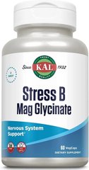 Магний глицинат против стресса, Stress B Mag Glycinate, KAL, 60 капсул