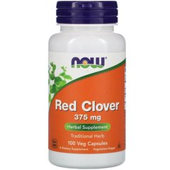 Червона конюшина, Red Clover, Now Foods, 375 мг, 100 капсул