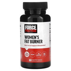 Жиросжигатель для женщин, Women's Fat Burner, Force Factor, 60 вегетарианских капсул