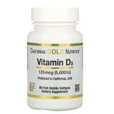 Витамин D-3, California Gold Nutrition, 50 мкг, 2000 МЕ, 90 капсул