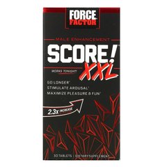 Score! XXL, средство для мужского здоровья, Force Factor, 30 таблеток