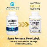 Колаген, Hydrolyzed Collagen, Vitamin C тип 1 і 3, Lake Avenue Nutrition, 1000 мг, 365 таблеток