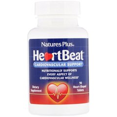 Поддержка сердечно-сосудистой системы, Nature's Plus, HeartBeat, 90 таблеток