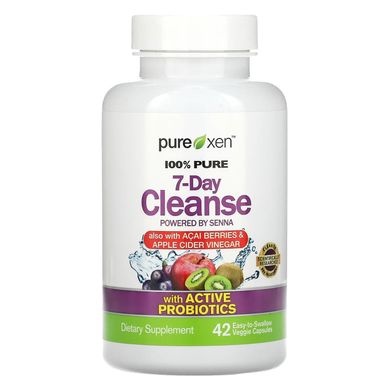 Засіб для очищення з пробіотиками, 100% Pure 7-Day Cleanse, Purely Inspired, 42 капсул