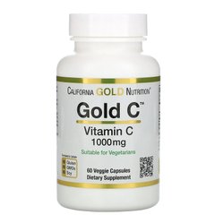 Витамин C, California Gold Nutrition, 1000 мг, 60 капсул