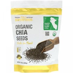 Семена чиа органические, California Gold Nutrition, 340 грамм