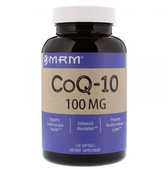 Коэнзим Q-10 с витамином Е, MRM, 100 мг, 120 желатиновых капсул
