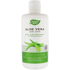 Алоэ вера, сок листьев, Aloe Vera, Nature's Way, 1000 мл