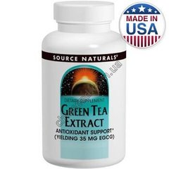 Экстракт зеленого чая, Source Naturals, 60 таблеток
