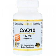 Коэнзим CoQ10, California Gold Nutrition, 100 мг, 120 вегетарианских капсул
