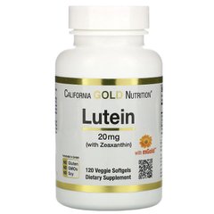 Лютеин и зеаксантин, California Gold Nutrition, 20 мг, 120 капсул